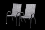 2 Piece Patio, Outdoor Camping with Breathable Textilene Fabric, Set of 2 Garden W640P252259