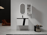 12" Bathroom Side Cabinet,Soft Close Doors,Float Mounting Design, W999P248644
