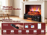 Smart Electric Fireplace Insert Heater, 1500W 5120 BTU Infrared Quartz Fireplace Log Set with Alexa 45998410