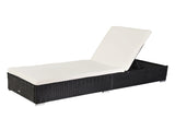 Outdoor Leisure Rattan Furniture Pool Bed / Chaise -Black 13432209