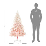 5 foot pink artificial Christmas tree 58389749