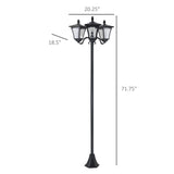 ZNTS Outdoor Lamp /Street Light /Solar Powered Lamp -AS （Prohibited by WalMart） 70644720