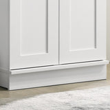 ZNTS Evelyn 23" White Sleek Storage Cabinet with Framed Panel Design B061133842