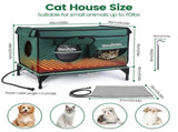 Large Heated Cat House for Outside,Outdoor Heated Pet Shelter for Cats, Constant Temperature Heating 84747723