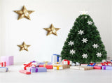 3 Feet LED Christmas Tree with Snowflakes 52652396
