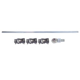 36" Steering Shaft Kit 3x 3/4DD Black U-Joints & Bearing Heim Joint Fit for GM Universal 64929850
