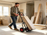 Heavy duty manual truck double handles 330 lb steel trolley for moving heavy platform truck 90186658