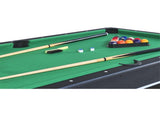 6-ft Pool Table with Table Tennis Top - Black with Green Felt W465137246