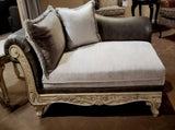 San Marino 2-Tone Fabric Wooden Frame Chaise T2574P198795