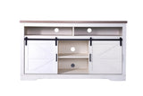 Farmhouse TV Stand for 65 Inch TV, 33" Tall Highboy Entertainment Center w/Sliding Barn Door, W3151P264500