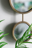 2 Circle Mirrors for Wall Decor, Unique Contemporary Wall Mirror for Living Room Bedroom W2078135186