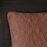 3 Piece Reversible Quilt Set Clay Red Full/Queen B035P266675