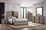 1pc Contemporary Dresser Six Drawers Metal knobs Brown Finish Bedroom Wooden Furniture B011P255271