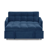 Loveseats Sofa Bed with Pull-out Bed,Adjsutable Back and Two Arm Pocket,TypeC and USB Charging with W1413124444
