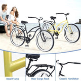 Single Speed Bicycles 26"Inch,Steel Frame, Wide Wheels for Stability, Rear Coaster Brakes,Multiple 58660422
