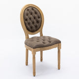 French Style Solid Wood Frame Antique Painting,Hand-pulled buckle decoration PU artificial leather W1143P166792
