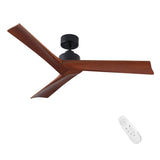 52" Black Lowe Profile Ceiling Fan without Light W1367P270462