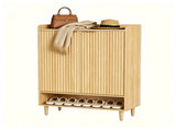 () 2 Cabinet Doors with Top Enclosure and 1 Row of Shelves for Shoe Cabinets 67298702