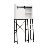 Over The Toilet Storage Cabinet, Bathroom Over Toilet with Sliding Barn Door,Adjustable W282138090
