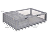 Wooden Reptile Terrarium with 3 Viewing Windows & Slide-Out Tray for Easy Cleaning 46409054
