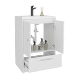 Bathroom Vanity with Two Doors, Two Drawers Madison, White B070P316861
