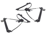 Front Left Right Window Regulator with Motor Fit for 2016-2024 Tesla Model X Sport Utility 2Pcs 14117408