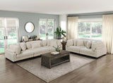 1pc Modern Living Room Furniture Modular Armless Chair Plush Beige Corduroy Fabric Upholstery B011P220636