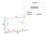 Floating Entertainment Center for TVs up 55", Space For TV, One Superior Shelf, Two Shelves B097P296807