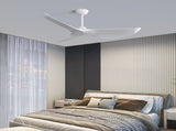 52 Inch Indoor Ceiling Fan With 6 Speed Remote 3 ABS Blade Reversible DC Motor White For Living Room W934P200077