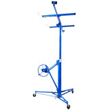 ZNTS Drywall Panel hoist Drywall Lift Rolling Panel Hoist Jack Lifter 16ft blue color 69246094