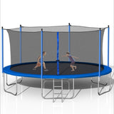 ZNTS 14FT Trampoline with Safety Enclosure Net,Heavy Duty Jumping Mat Spring Cover Padding for Kids W28580537