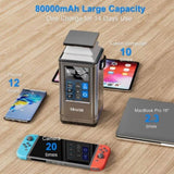 PD 100W Power Station 296Wh Lithium Battery Power Bank 80000mAh Portable Charger Battery For Outdoor 53895967