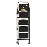 4 Step Ladder, Folding Step Stool with Non-Slip Wide Pedals, Soft Handle, Non-Slip Feet, Sturdy W2717P290420