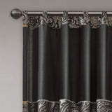 Jacquard Curtain Panel Pair B03598267