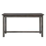 4pc Counter Height Dining Set Gray Finish Counter Height Table w Drawer Built-in USB Ports Power B011P151856