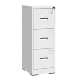 3 Drawer Metal Vertical File Cabinet with Lock and Card Slot Office Home Vertical File Cabinet for 09981331