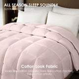 Pink plus-size comforter for all seasons, perfect for cozy bedrooms, luxurious hotel rooms, single, 73094980