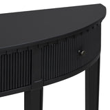 U-Style Distinctive Features of Pine Veneer Console Table with Vertical Stripe Drawer Fronts and N711P173099B