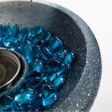 Tabletop Fire Pit with Mixed Color, Outdoor & Indoor Fire Pit, Portable Concrete Fire Pit, Personal 56702288