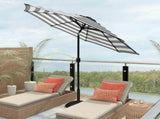 Outdoor 9ft Patio Umbrella with Crank Handle and Push Button Tilt, Outdoor Market Umbrella with 8 47510594