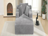 Full- compressed Chaise Lounge Sofa Bed 48.8" Upholstered Sofa Couch with Removable Pillows, Modern N719P288545E