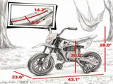 Red 12V Kids Electric Motorcycle Twist Handle Throttle, Safety Training Wheels, Rear Suspension 99710101