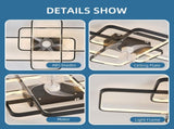 41Inches Ceiling Fan with Lights Remote Control Dimmable LED, 6 Gear Wind Speed Fan Light 02346944