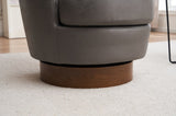 PU leather Swivel Barrel Chair, Swivel Accent Chairs Armchair for Living Room, Reading Chairs for W1361P147131