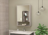 Modesto Medicine Cabinet, One Open Shelf, Mirrored Cabinet With Two Interior Shelves B128P148754