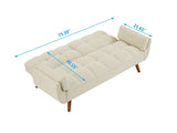 New Design Linen Sofa Furniture Adjustable Backrest Easily Assembled Reclinerst-BEIGE 22487251
