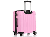Vertical Striped 3-in-1 Luggage Set with Handle ABS Case with Swivel Wheels Aluminum Alloy 74372039