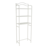 3-Tier Metal Over the Toilet Bathroom Storage Shelf, White 01877577