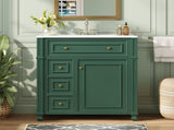 Bathroom Vanity Cabinet with Ceramic Sink Basin, 30 Inch, Storage Cabinet with Soft Closes and N710P286723F