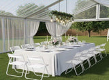 10 Pack Plastic Folding Chairs, Stackable Commercial Chairs, Portable Event Seats Indoor Outdoor for 43466408